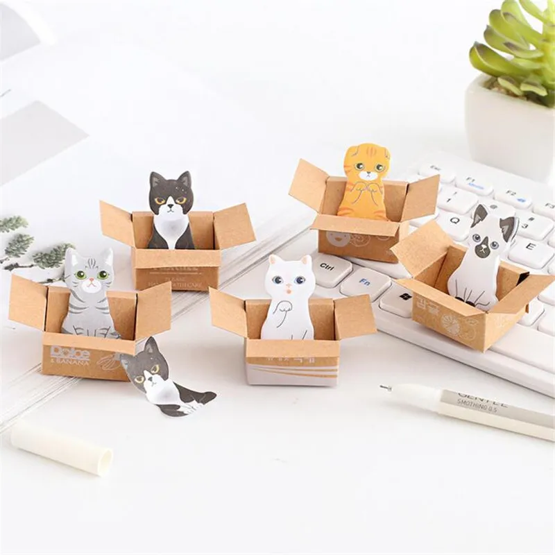 Creative Kawaii Cartoon Cat Box Sticky Notes Paper Memo Pad Planner Stickers Cute Stationery Office School Supplies Gift
Creative Kawaii Cartoon Cat Box Sticky Notes Paper Memo Pad Planner Stickers Cute Stationery Office School Supplies Gift