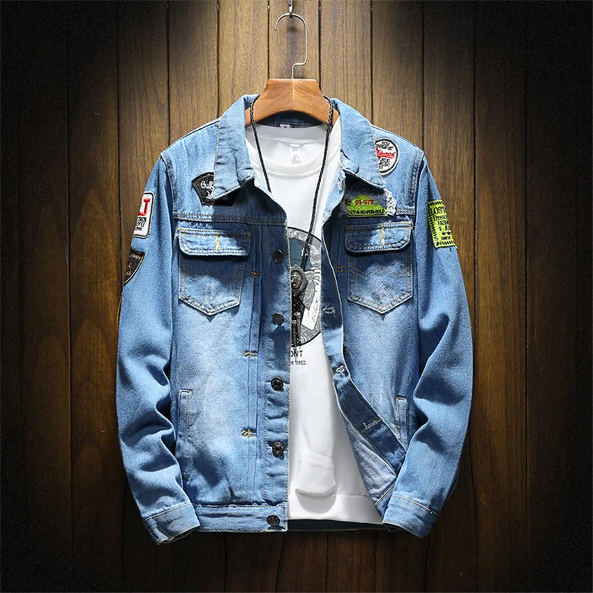 Men High Quality Man Vintage Jean Jacket Streetwear Chaqueta Hombre Mens Denim Jacket Plus Size Coat 5XL Casual Bomber Jackets
Men High Quality Man Vintage Jean Jacket Streetwear Chaqueta Hombre Mens Denim Jacket Plus Size Coat 5XL Casual Bomber Jackets