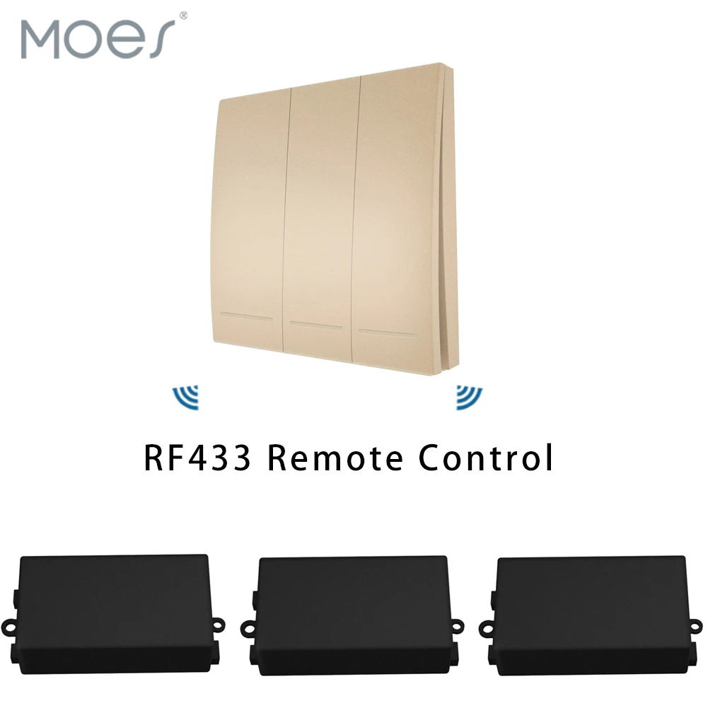 433Mhz Wireless Smart Switch RF Remote Control Receiver Push Button Controller Wall Panel Transmitter,2 way/3 way Multi-Control
433Mhz Wireless Smart Switch RF Remote Control Receiver Push Button Controller Wall Panel Transmitter,2 way/3 way Multi-Control