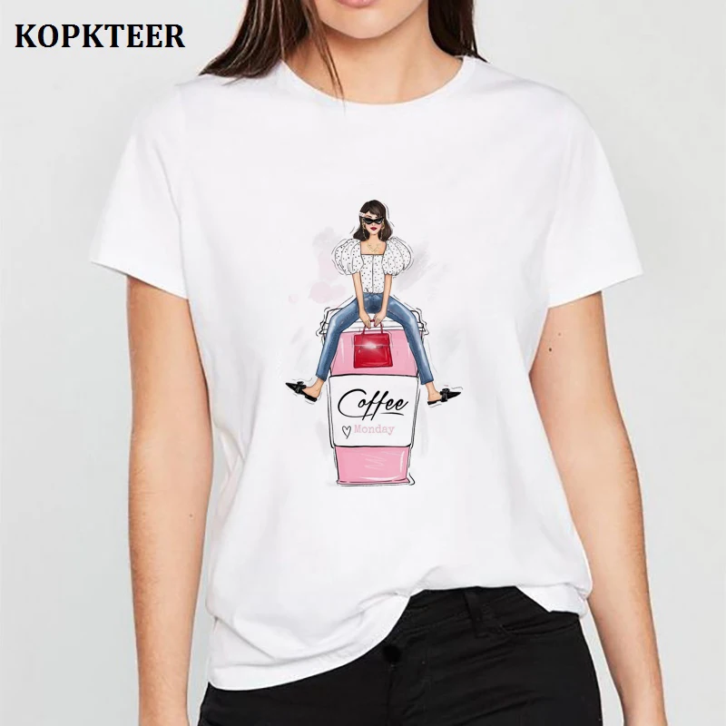 Morning Coffee Tee Shirt Femme Harajuku T Shirt Funny Graphic Tees Streetwear Women Clothes Korean Aesthetic Tops Camiseta Mujer
Morning Coffee Tee Shirt Femme Harajuku T Shirt Funny Graphic Tees Streetwear Women Clothes Korean Aesthetic Tops Camiseta Mujer