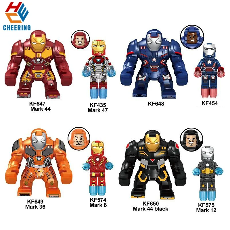 Super Heroes Iorn Man 7CM With 4.5CM Big Action Figure Model Bricks Building Blocks For Children Toys Kids Gift KF6056
Super Heroes Iorn Man 7CM With 4.5CM Big Action Figure Model Bricks Building Blocks For Children Toys Kids Gift KF6056