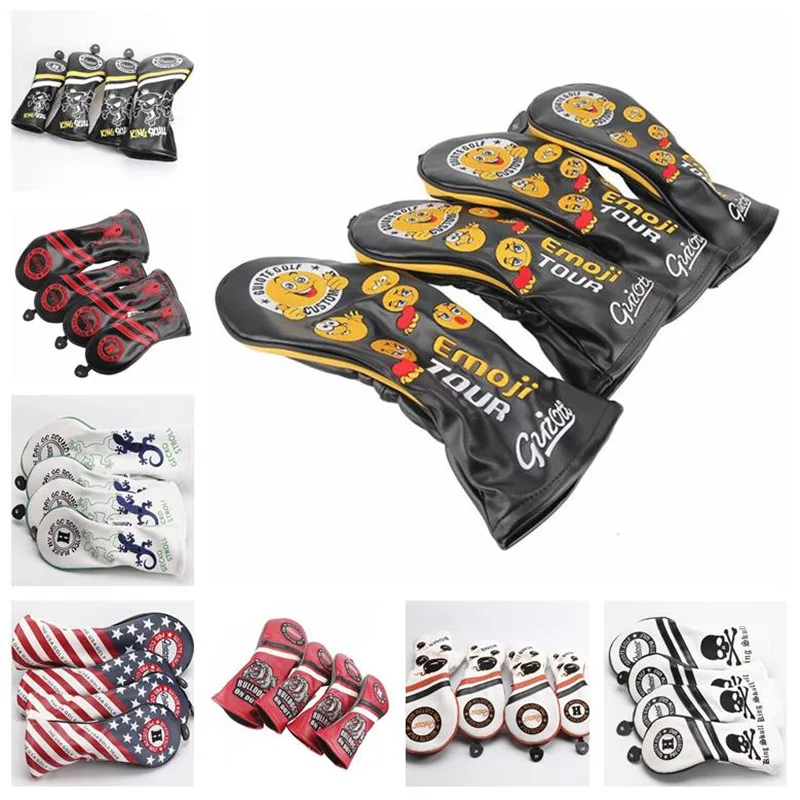 Many Styles Golf Driver Woods Covers 1 3 5 H Fairways Hybrid Headcovers PU Leather 4PCS For Man Women
Many Styles Golf Driver Woods Covers 1 3 5 H Fairways Hybrid Headcovers PU Leather 4PCS For Man Women