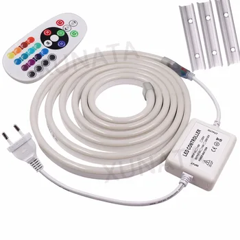 RGB White LED Strip Light AC 220V 240V Waterproof 2835 5050 SMD Flexible Led Neon Rope lamp 1m 5m 10m 20m Warm white + EU Plug 
RGB White LED Strip Light AC 220V 240V Waterproof 2835 5050 SMD Flexible Led Neon Rope lamp 1m 5m 10m 20m Warm white + EU Plug
