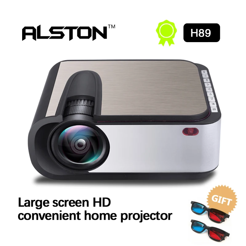 ALSTON H89 Full HD LED Projector 2200 Lumens LED Video Projector Home Cinema WIFI Miracast/Airplay Proyector USB AV HDMI VGA
ALSTON H89 Full HD LED Projector 2200 Lumens LED Video Projector Home Cinema WIFI Miracast/Airplay Proyector USB AV HDMI VGA