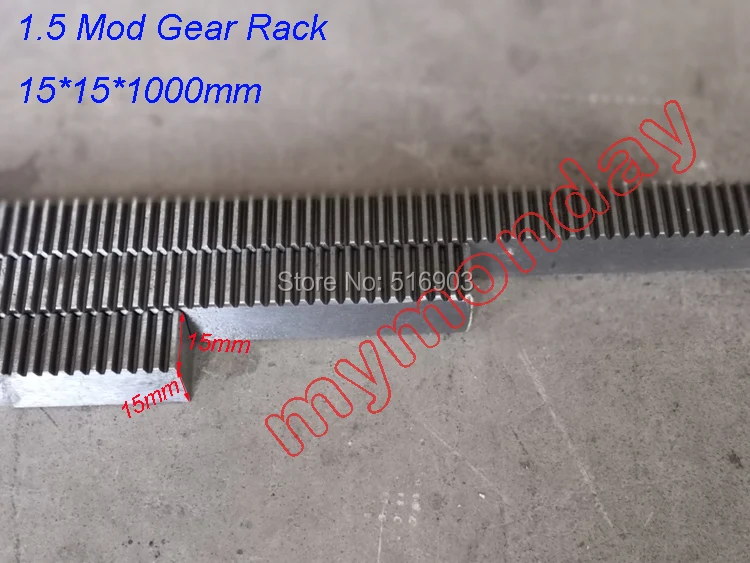 1pcs 1.5M 1.5 Mod 15*15*1000mm Mold Gear Rack Precision CNC Rack Straight Teeth Toothed rack Router
1pcs 1.5M 1.5 Mod 15*15*1000mm Mold Gear Rack Precision CNC Rack Straight Teeth Toothed rack Router