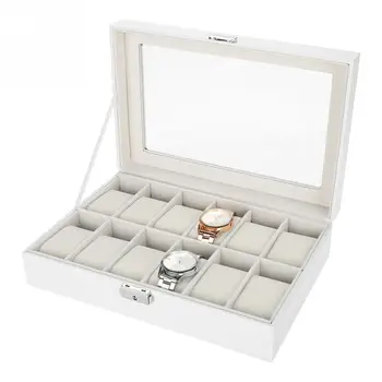 12 Grids PU Leather Bangle Watch Holder Wristwatch Bracelet Display Case Jewelry Gift Storage Box Organizer for Holiday Vacation
12 Grids PU Leather Bangle Watch Holder Wristwatch Bracelet Display Case Jewelry Gift Storage Box Organizer for Holiday Vacation