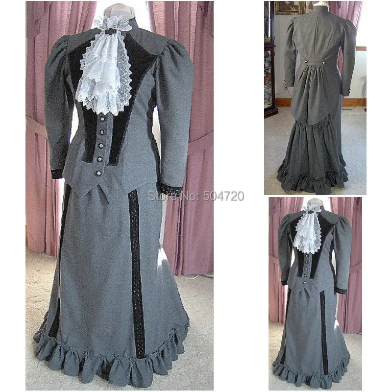 Historical!R-188 19 century Vintage costume 1860S Victorian Lolita/Civil War Southern Belle Ball Halloween dresses All size
Historical!R-188 19 century Vintage costume 1860S Victorian Lolita/Civil War Southern Belle Ball Halloween dresses All size
