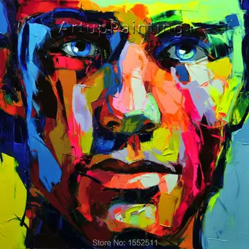 Palette knife painting portrait Palette knife Face Oil painting Impasto figure on canvas Hand painted Francoise Nielly 12-5
Palette knife painting portrait Palette knife Face Oil painting Impasto figure on canvas Hand painted Francoise Nielly 12-5