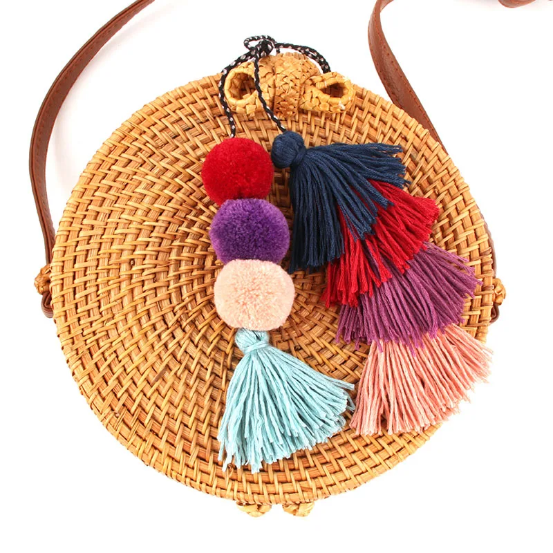 RE Colorful Ball Pompom Keychain Cute Gradient Tassel Charm Rope Key Chain Accessories Women Bag Car Trinket Jewelry Bohemia P34
RE Colorful Ball Pompom Keychain Cute Gradient Tassel Charm Rope Key Chain Accessories Women Bag Car Trinket Jewelry Bohemia P34