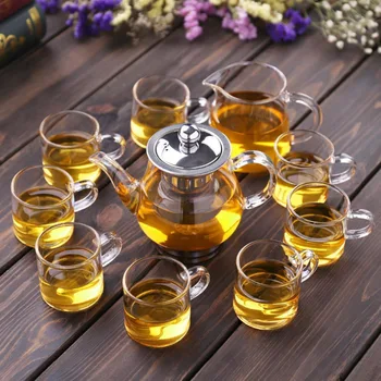10in1 Gift Teaset Heat-resistant Glass Teapot w/ Filter , 8 Cups and Pitcher Giftset Teaware Microwave Stovetop Safe Tea Kettle
10in1 Gift Teaset Heat-resistant Glass Teapot w/ Filter , 8 Cups and Pitcher Giftset Teaware Microwave Stovetop Safe Tea Kettle