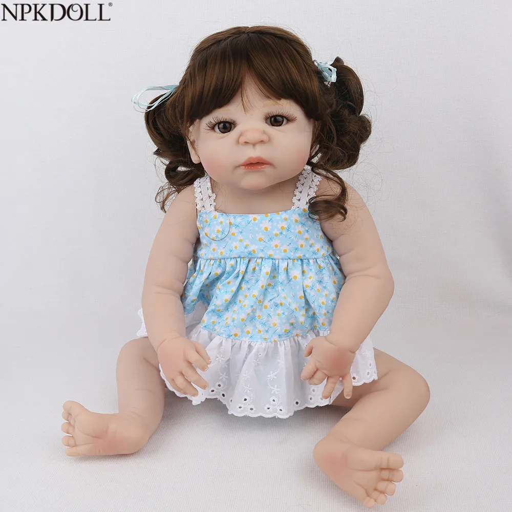 NPKDOLL 22inch 55cm Full Silicone Reborn Baby Dolls Lifelike Bebe menina Kid Boneca Toy Realistic Gril Dolls Birthday Gift
NPKDOLL 22inch 55cm Full Silicone Reborn Baby Dolls Lifelike Bebe menina Kid Boneca Toy Realistic Gril Dolls Birthday Gift
