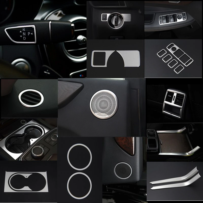 High-quality Aluminum & ABS Interior Trim For Mercedes Benz ML W166 2012-2015/GLX 166 2012-2015/GLE 2015-16/GLS 2016 Car Styling
High-quality Aluminum & ABS Interior Trim For Mercedes Benz ML W166 2012-2015/GLX 166 2012-2015/GLE 2015-16/GLS 2016 Car Styling