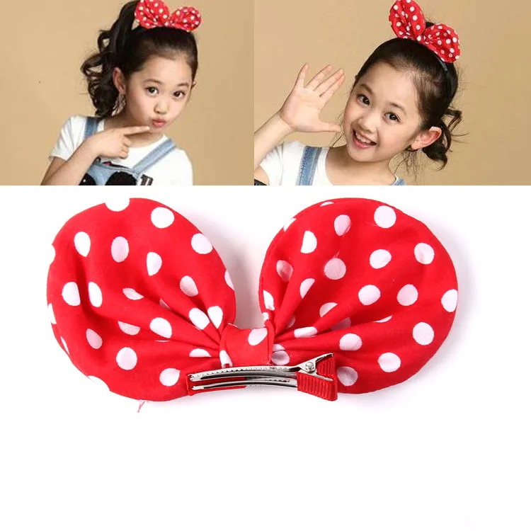 Cute Children Hairpin Handmade Cartoon Minnie Mouse Ear Bowknot Red Dot Hair Clips Accessories Kids Girls Barrettes Headwear
Cute Children Hairpin Handmade Cartoon Minnie Mouse Ear Bowknot Red Dot Hair Clips Accessories Kids Girls Barrettes Headwear