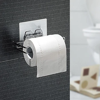Stainless Steel Repeatedly Washable Stick Hooks Rack Bathroom Storage Roll Paper Organizer Toilet Kitchen Roll Paper Holder
Stainless Steel Repeatedly Washable Stick Hooks Rack Bathroom Storage Roll Paper Organizer Toilet Kitchen Roll Paper Holder