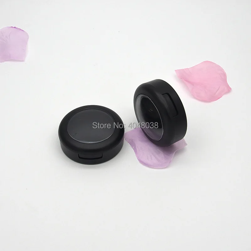 DIY Makeup Tools Blusher Case Matter Black Empty Lipstick Packing Box Blusher Substitution Box  Dia. 36mm without Aluminum Pan