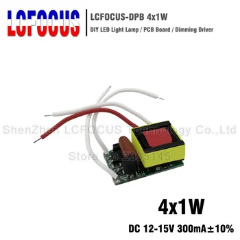 4x1W Dimmable LED Driver 300mA 12-15V PCB Board 4 W Watt Lighting Transformers Power Supply For 4W GU10 E27 Led Lamps
4x1W Dimmable LED Driver 300mA 12-15V PCB Board 4 W Watt Lighting Transformers Power Supply For 4W GU10 E27 Led Lamps