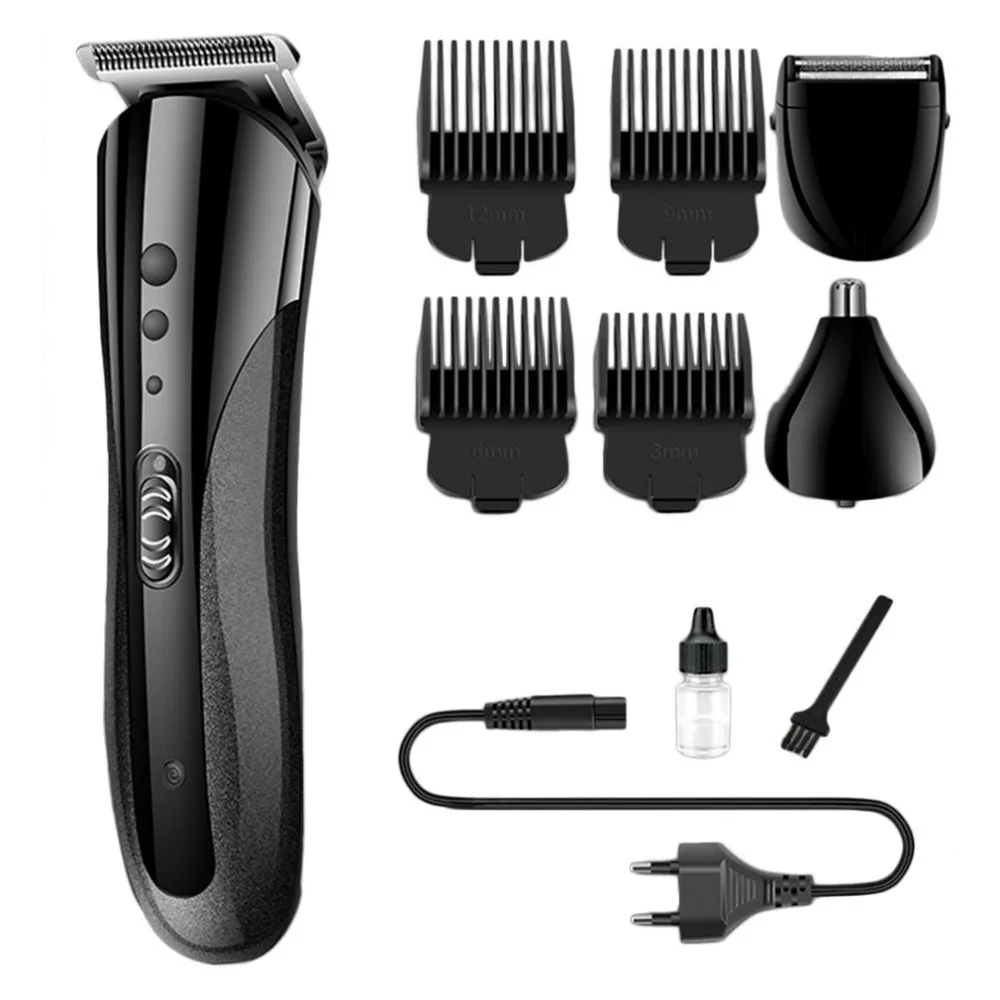 

KEMEI KM-1407/1506 Multifunctional Hair Trimmer Rechargeable Electric Nose Hair Clipper Professional Electric Razor Beard Shaver