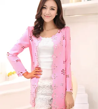 2020 New Spring Autumn Fashion Women's Chiffon Jacket Candy-colored Openwork Slim Cardigan Long Sections Clothes B134
2020 New Spring Autumn Fashion Women's Chiffon Jacket Candy-colored Openwork Slim Cardigan Long Sections Clothes B134