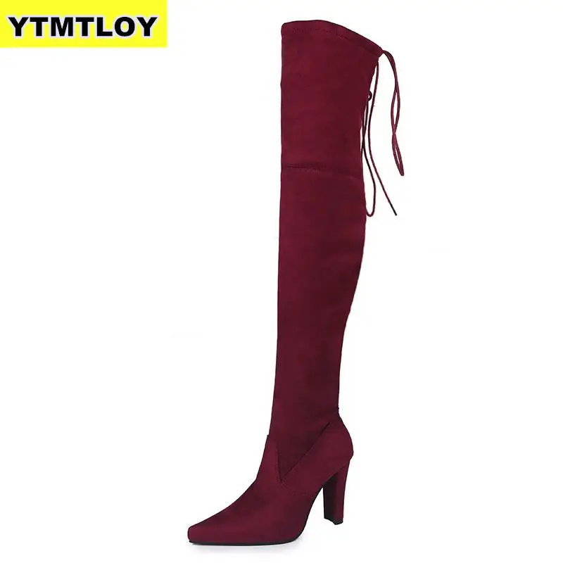 Size 35-43 New Shoes Women Boots Black Over The Knee Sexy Female Autumn Winter Lady Thigh High Thigh High Red Boots
Size 35-43 New Shoes Women Boots Black Over The Knee Sexy Female Autumn Winter Lady Thigh High Thigh High Red Boots