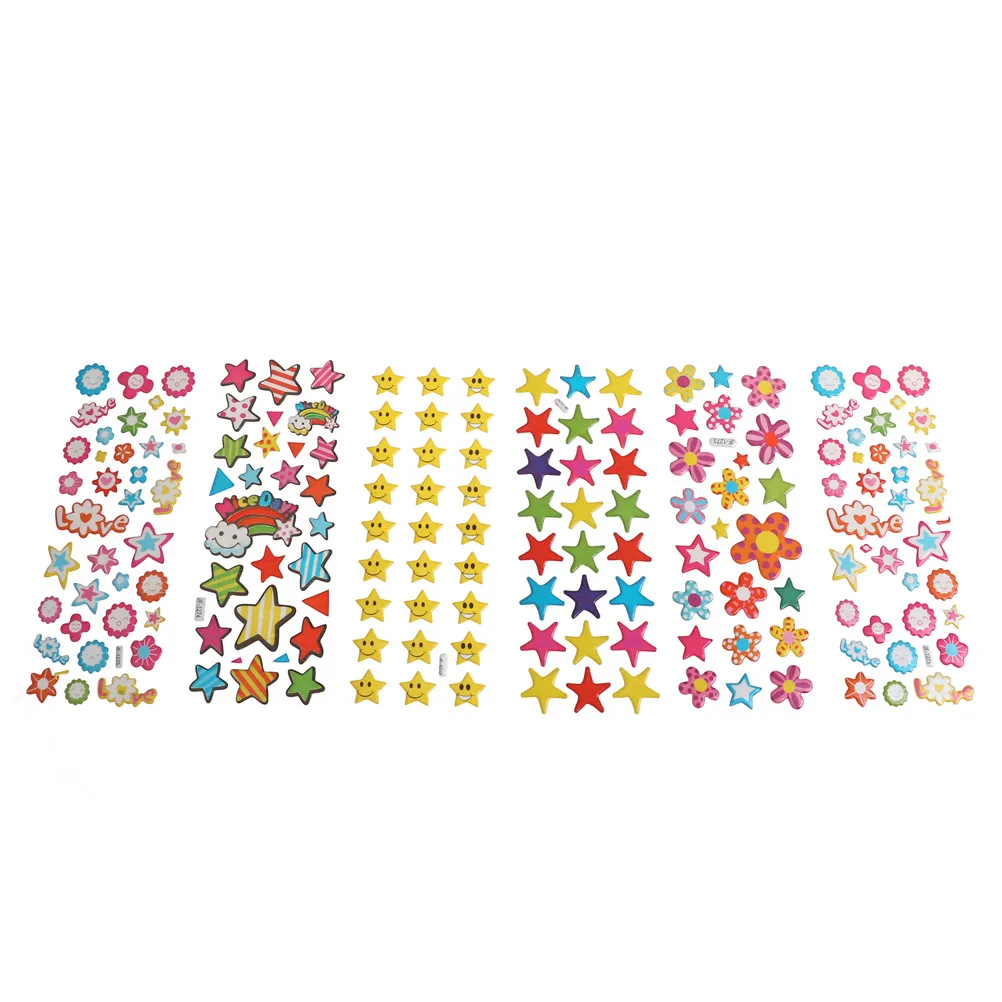 5 Sheets Lovely Cartoon Sticker Dimensional 3D Cartoon PVC Bubble Stickers Girls/boys Birthday Cute Gift Children Toys Random
5 Sheets Lovely Cartoon Sticker Dimensional 3D Cartoon PVC Bubble Stickers Girls/boys Birthday Cute Gift Children Toys Random
