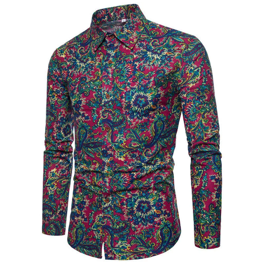 Colorful Floral Ethnic Blusa Male Vintage Summer Wear Linen Tops New Hot Sale Big Size 5XL Europe Fashion Slim Men Shirts 2019
Colorful Floral Ethnic Blusa Male Vintage Summer Wear Linen Tops New Hot Sale Big Size 5XL Europe Fashion Slim Men Shirts 2019