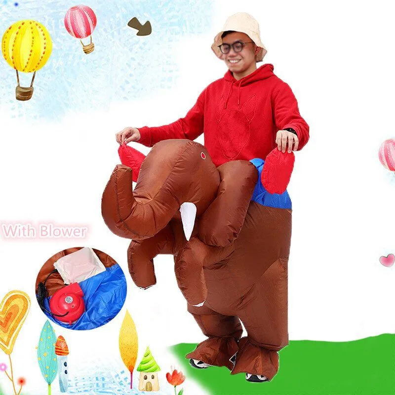 New Halloween Christmas Xmass adult Inflatable Ride on Elephant Blow Up Walking Fancy Dress for Women Unisex Party
New Halloween Christmas Xmass adult Inflatable Ride on Elephant Blow Up Walking Fancy Dress for Women Unisex Party