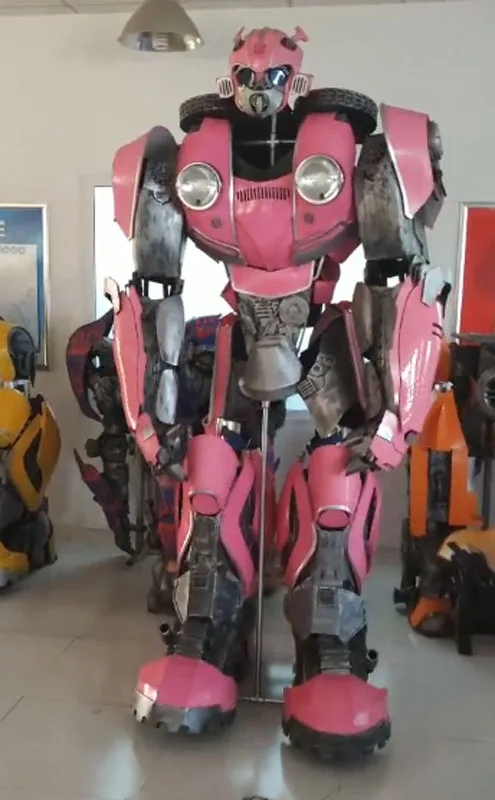 Pink robot costume Female Wearable Armor Transformers Cosplay Wearable Armor Cosplay women robot suit
Pink robot costume Female Wearable Armor Transformers Cosplay Wearable Armor Cosplay women robot suit