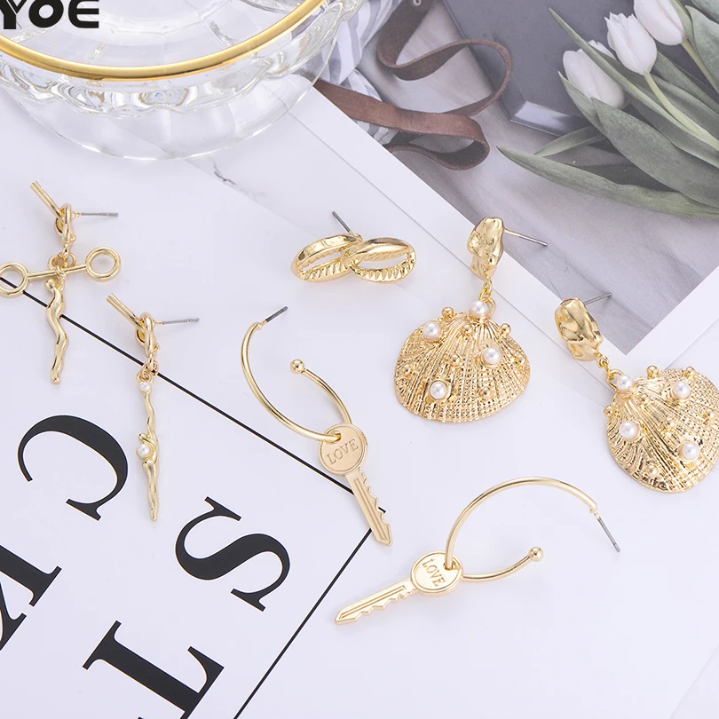 IYOE Summer Boho Natural Shell Drop Earrings For Women Pearl Starfish Key Resin Round Cross Kids Cartoon Earring Party Jewelry
IYOE Summer Boho Natural Shell Drop Earrings For Women Pearl Starfish Key Resin Round Cross Kids Cartoon Earring Party Jewelry