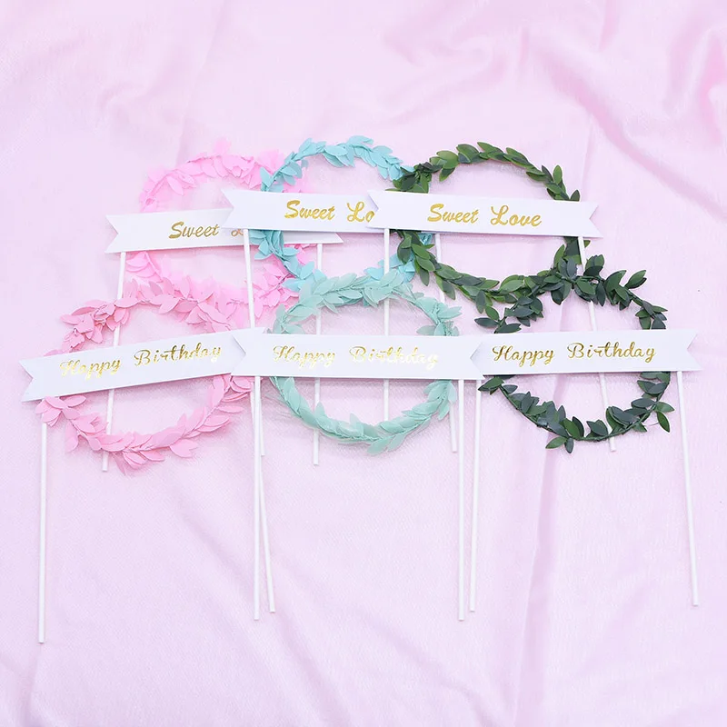 5Pcs "Happy Birthday" "Sweet Love" Cake Topper Dessert Decoration for Birthday Party Lovely Gifts Cake Decor Baking Supplies
5Pcs "Happy Birthday" "Sweet Love" Cake Topper Dessert Decoration for Birthday Party Lovely Gifts Cake Decor Baking Supplies