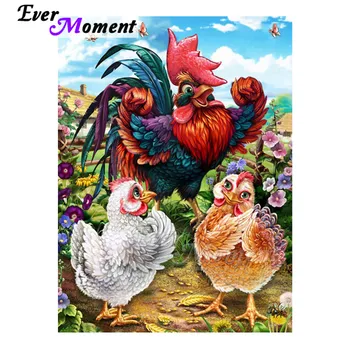 Ever Moment Diamond Painting Full Square Drill Home Decoration Cock Chicken Family Farm Cross Stitch Diamond Embroidery 3F943
Ever Moment Diamond Painting Full Square Drill Home Decoration Cock Chicken Family Farm Cross Stitch Diamond Embroidery 3F943
