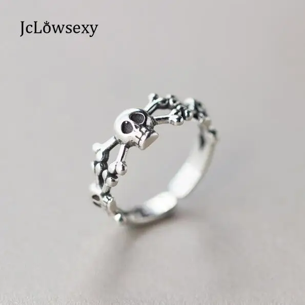 Jclowsexy Steampunk Skull 925 Sterling Silver Open Rings For Women Men Personality Prevent Allergy Sterling-silver-jewelry Gift
Jclowsexy Steampunk Skull 925 Sterling Silver Open Rings For Women Men Personality Prevent Allergy Sterling-silver-jewelry Gift