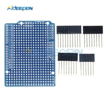 Prototype PCB Expansion Board Development Shield Bread Board Module DIY Kit 2.54mm With Pins For Arduino ATMEGA328P UNO R3 One
Prototype PCB Expansion Board Development Shield Bread Board Module DIY Kit 2.54mm With Pins For Arduino ATMEGA328P UNO R3 One