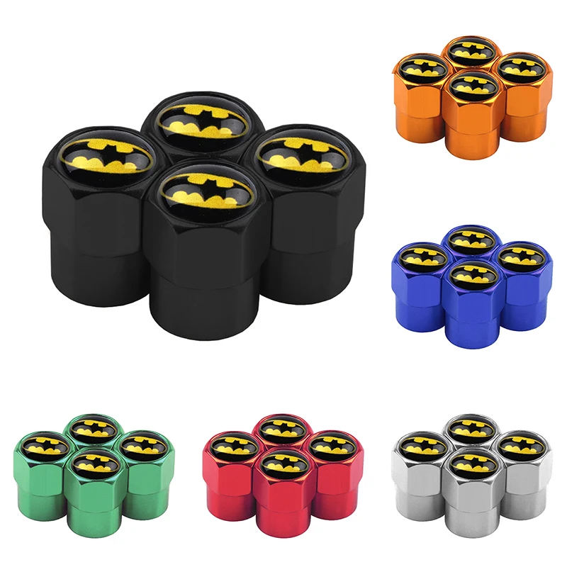4Pcs Aluminum alloy Batman Logo Automobiles Motorcycles Bicycles Accessories Car Wheel Tire Valve Stems Caps Car-styling
4Pcs Aluminum alloy Batman Logo Automobiles Motorcycles Bicycles Accessories Car Wheel Tire Valve Stems Caps Car-styling