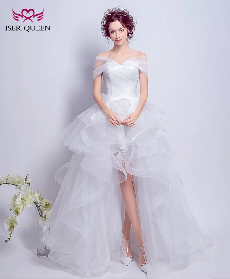 Short Cap Sleeve Fashion Low-High Short Wedding Dress 2019 New Pleat Court Train Fashion Beach Wedding Dresses Bride WX0095
Short Cap Sleeve Fashion Low-High Short Wedding Dress 2019 New Pleat Court Train Fashion Beach Wedding Dresses Bride WX0095