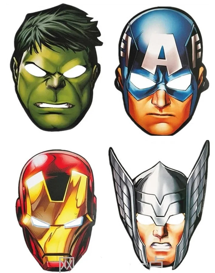 8pcs Super hero Party mask Cartoon Paper mask Birthday avenger poni kindergarten game play tools
8pcs Super hero Party mask Cartoon Paper mask Birthday avenger poni kindergarten game play tools