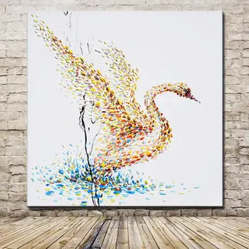 Mintura Handpainted Cartoon Swan Oil Painting On Canvas Modern Abstract Animal Posters Pop Art Pictures For Wall Decoration Gift
Mintura Handpainted Cartoon Swan Oil Painting On Canvas Modern Abstract Animal Posters Pop Art Pictures For Wall Decoration Gift