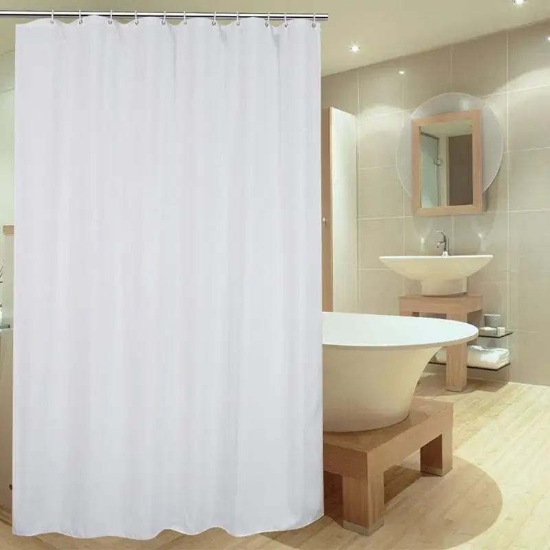 Simple Waterproof Washable Shower Curtain Long White Home Bathroom Decor Shower Curtain with hooks
Simple Waterproof Washable Shower Curtain Long White Home Bathroom Decor Shower Curtain with hooks