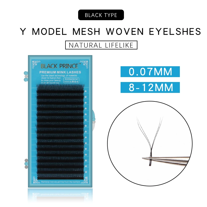 BLACK PRINCE 16 rows faux mink Y-shape volume eyelash extensions false eyelashes weave eyelash soft natural Easily grafting
BLACK PRINCE 16 rows faux mink Y-shape volume eyelash extensions false eyelashes weave eyelash soft natural Easily grafting