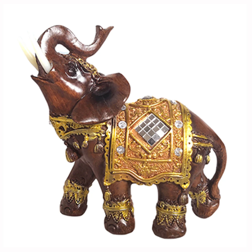 Resin Lovely Brown Figurine Carved Sculpture Lucky Crafts Gift Elephant Statue Wealth Office Vividly Home Decoration
Resin Lovely Brown Figurine Carved Sculpture Lucky Crafts Gift Elephant Statue Wealth Office Vividly Home Decoration