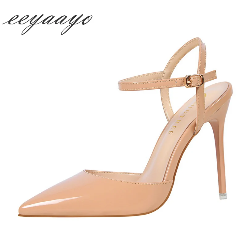 2019 New Summer Women Ankle Strap Sandals High Thin Heel Pointed Toe Buckle Sexy Ladies Women Shoes Nude High Heels Sandals
2019 New Summer Women Ankle Strap Sandals High Thin Heel Pointed Toe Buckle Sexy Ladies Women Shoes Nude High Heels Sandals