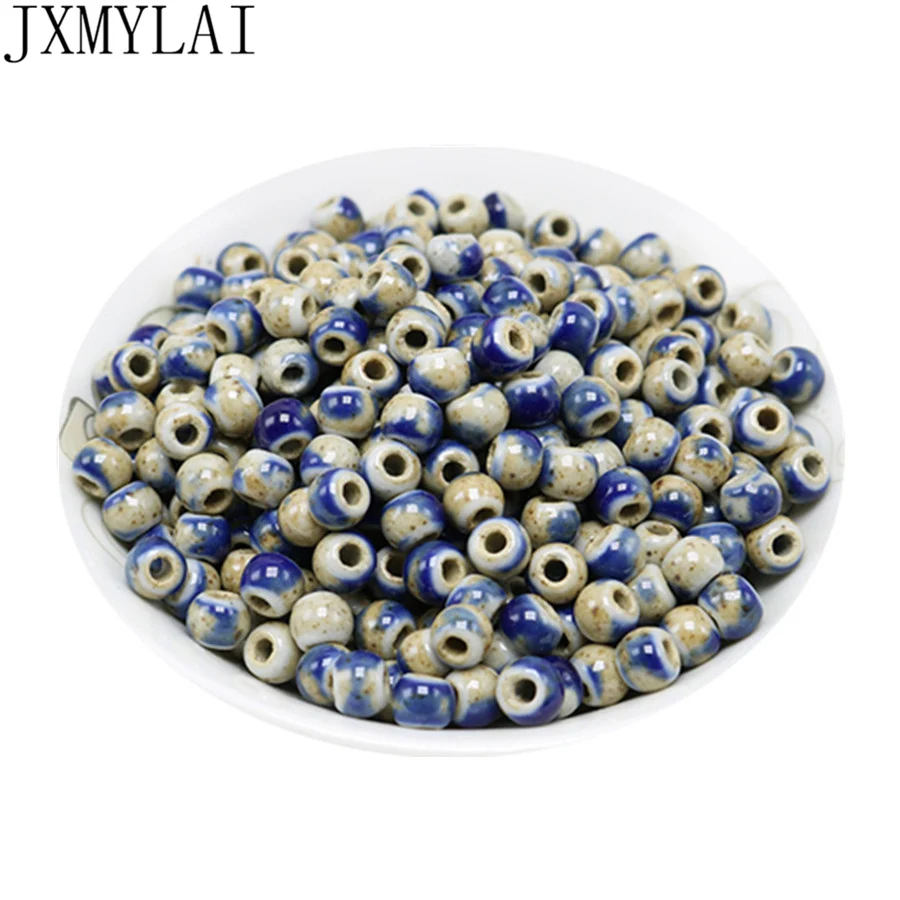 JXMYLAI Trendy Glazed Ceramic Beads 6mm Big Hole Charm Porcelain Beads For Jewelry Making
JXMYLAI Trendy Glazed Ceramic Beads 6mm Big Hole Charm Porcelain Beads For Jewelry Making