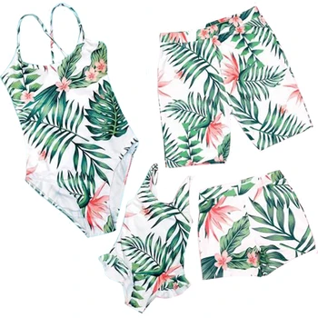 Matching Family Bathing Suits Mother Girl Bikini Swimsuit Mom Daughter Dad Son Shorts Swimsuits Female Baby Kid Beach Swimwear 
Matching Family Bathing Suits Mother Girl Bikini Swimsuit Mom Daughter Dad Son Shorts Swimsuits Female Baby Kid Beach Swimwear
