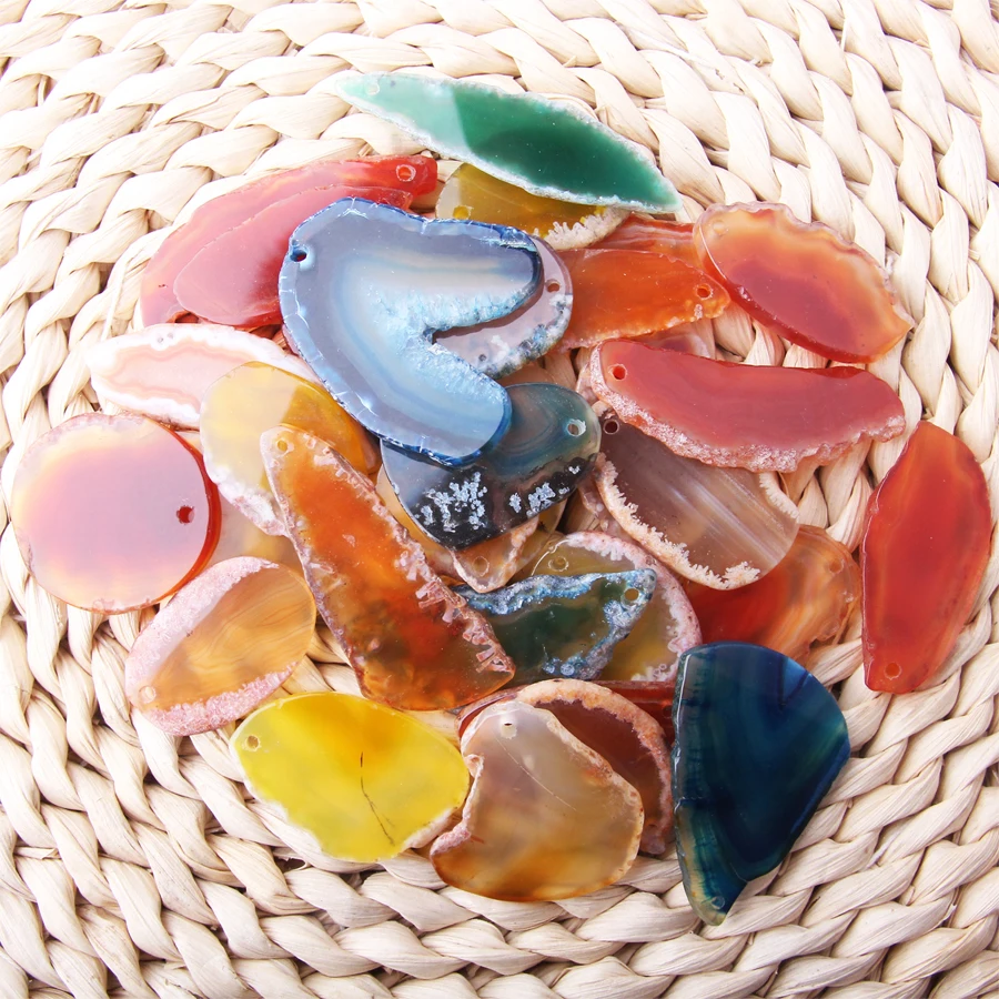 WALUOLAN Natural Agate tablets Polished Irregular Crystal Slice Stone DIY Pendant Mineral Home Decoration
WALUOLAN Natural Agate tablets Polished Irregular Crystal Slice Stone DIY Pendant Mineral Home Decoration