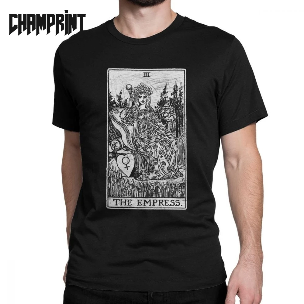 Vintage The Empress Tarot Card Major Arcana Fortune Telling Occult T-Shirts Men Cotton T Shirt Short Sleeve Tees 4XL 5XL Tops
Vintage The Empress Tarot Card Major Arcana Fortune Telling Occult T-Shirts Men Cotton T Shirt Short Sleeve Tees 4XL 5XL Tops
