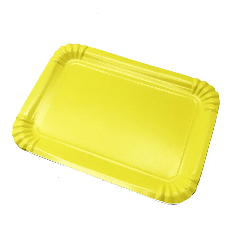 10pcs/lot pure color rectangular plates wedding birthday party decorations solid yellow themed disposable paper plates
10pcs/lot pure color rectangular plates wedding birthday party decorations solid yellow themed disposable paper plates