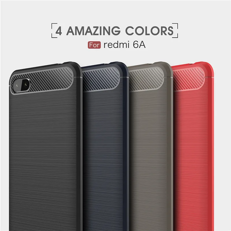 Противоударный силиконовый чехол из углеродного волокна для Xiaomi Redmi Note 5 /