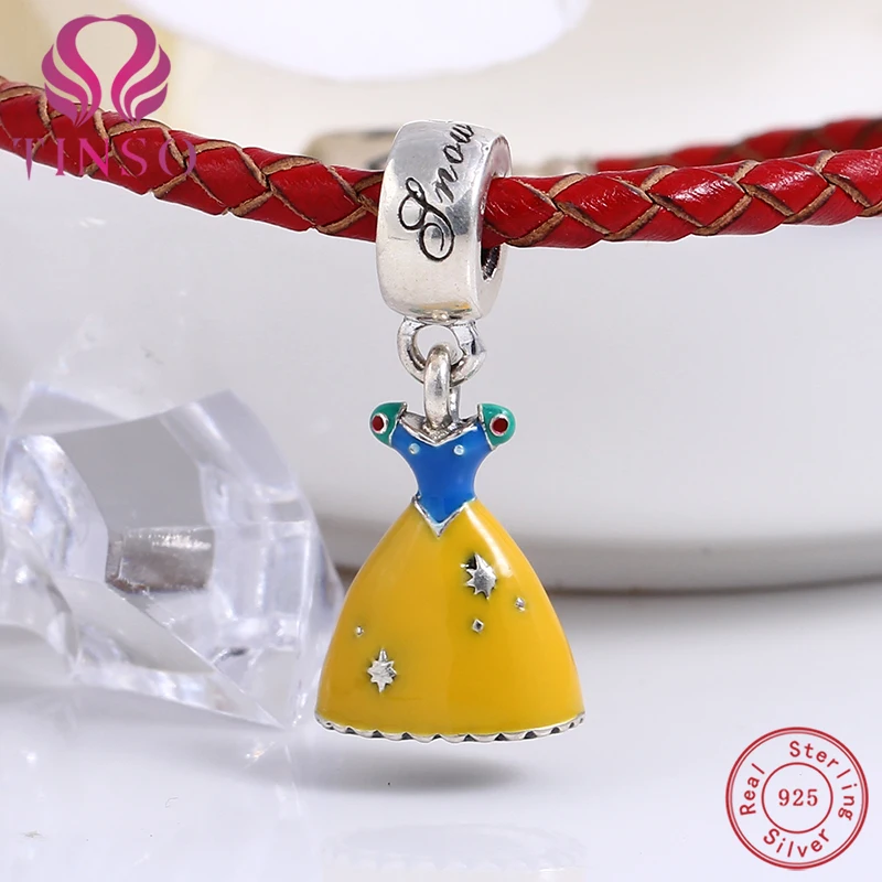 100% Real 925 Sterling Silver Snow White's Dress Charm Fit Original Pandora Bracelet Necklace For Women Authentic Jewelry Gift
100% Real 925 Sterling Silver Snow White's Dress Charm Fit Original Pandora Bracelet Necklace For Women Authentic Jewelry Gift