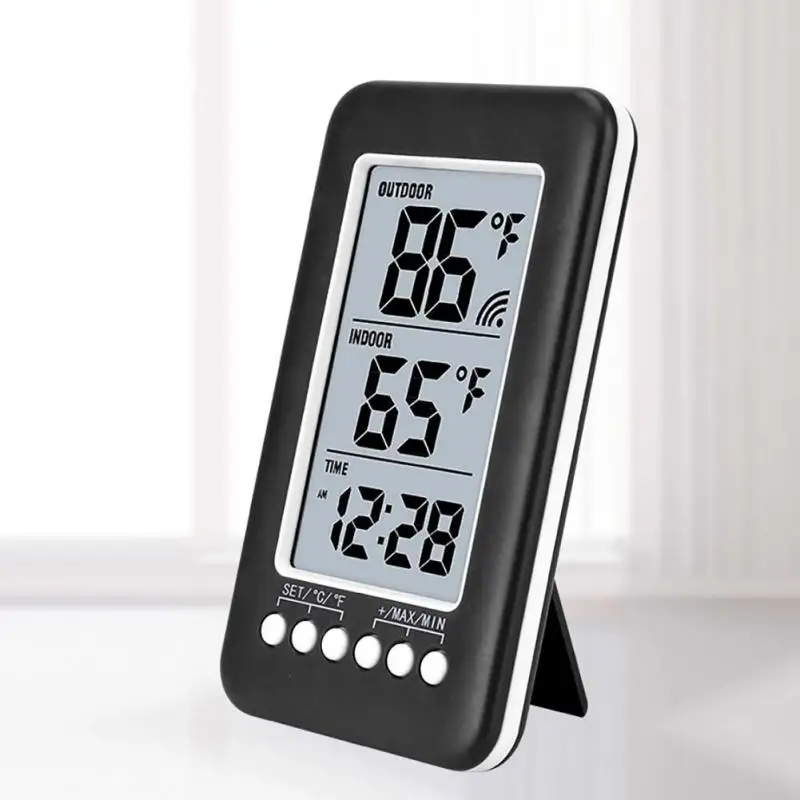 2 in 1 Digital Indoor Outdoor Thermometer Clock Temperature Meter Wireless Transmitter With LCD Display Standing Station
2 in 1 Digital Indoor Outdoor Thermometer Clock Temperature Meter Wireless Transmitter With LCD Display Standing Station