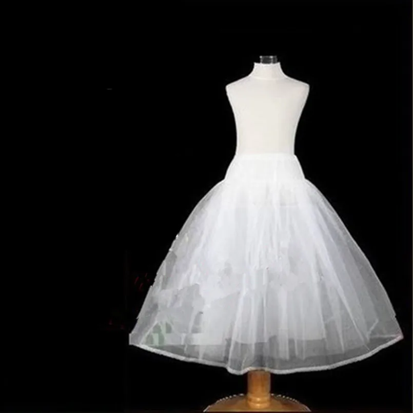 

Long Crinoline Underskirt Petticoat for Kids Flower Girl Dress Real Photo No Hoops Accessories Waist to Hem 65 cm Jupon Enfant