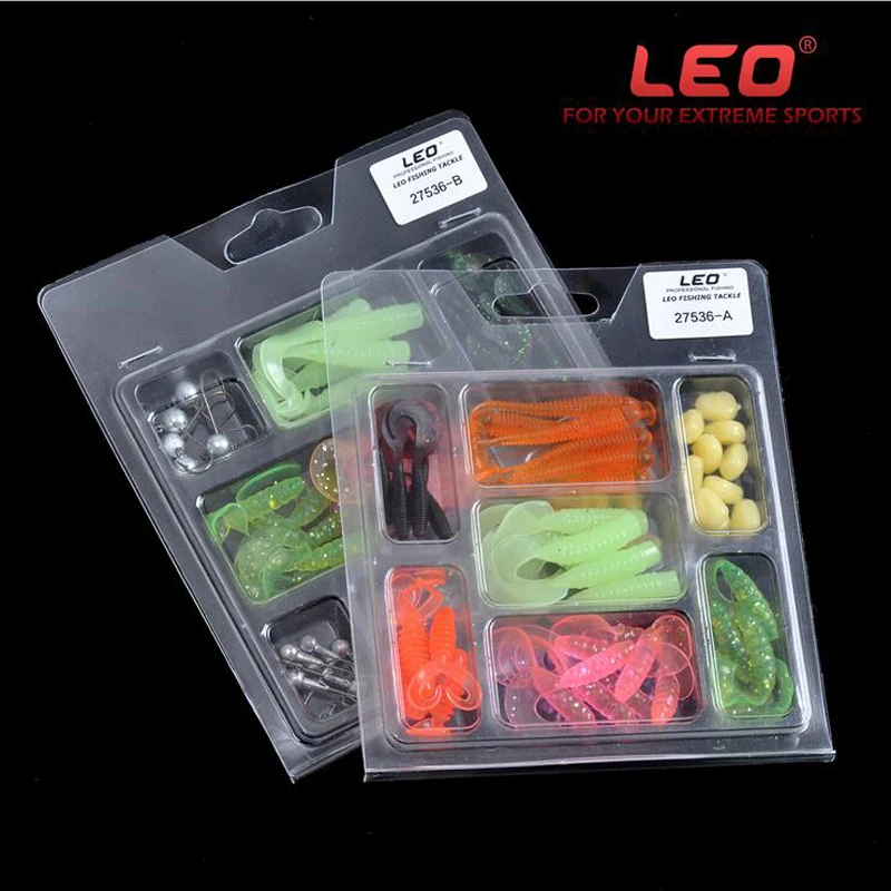 LEO 42Pcs Soft Worm Lure Carp Fishing Lure Set + 10pcs Lead Head Jig Hooks Simulation Suite Soft Fishing Baits Set Tackle Pesca
LEO 42Pcs Soft Worm Lure Carp Fishing Lure Set + 10pcs Lead Head Jig Hooks Simulation Suite Soft Fishing Baits Set Tackle Pesca